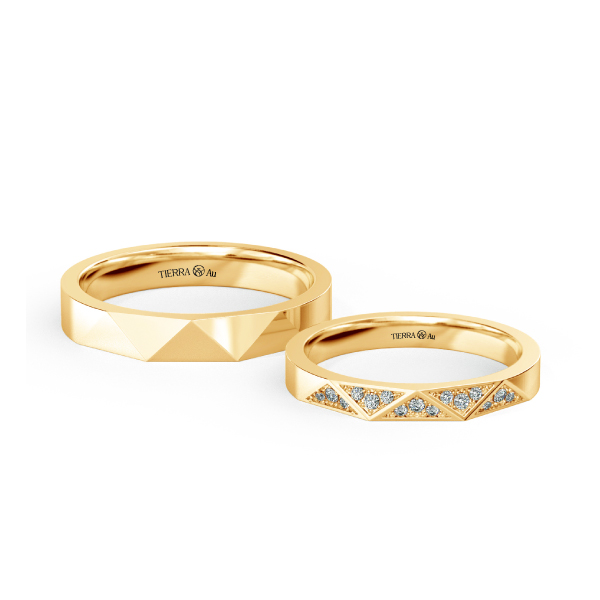 Modern Wedding Band Set NCC2041 1